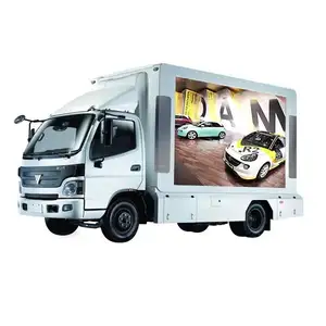 Led Mobile Layar Digital Papan Iklan Truk Trailer P6 7000Nits Mobile Bus Display Led Van Dipasang Peralatan Iklan Dinding Led