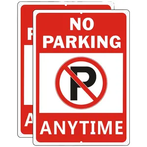 Benmu özel yansıtıcı alüminyum Metal sembol ile dikkat tabela hiçbir park zaman kapalı açık kullanım için vidalar ile işaretler