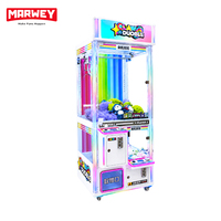 Machine de jeu d'arcade à griffes pour parents et enfants, à monnayeur, avec armoire de distribution de prix métallique et éclairage LED, pour centre commercial, vente en gros