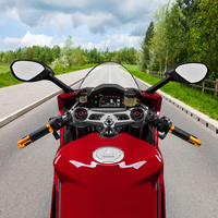 Poignée chauffante en alliage d'aluminium + ABS 22 mm pour moto universelle avec 25 W DC12V, étanche par temps normal