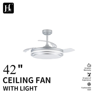 42-inch modern <b>ceiling</b> fan telescopic <b>ceiling</b> fan with LED <b>light</b> and <b>remote</b> <b>control</b> - Product Image 2