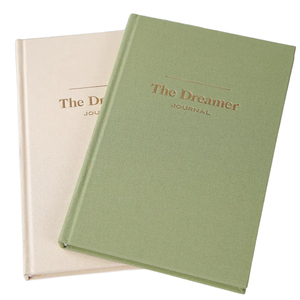 Diario stampato personalizzato con logo copertina rigida in tessuto di lino copertina verde A5 foderato mensile diario di scrittura quaderni - Product Image 1