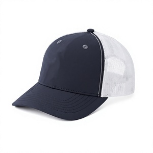 Gorra Trucker Unisex de 6 Paneles, Malla de Tela, Color Sólido, Cierre Trasero Ajustable, Estilo Casual, Primavera Verano - Product Image 1