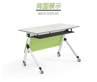 Table de formation pliante, meuble de cérémonie, mobile, avec roulettes, table longue, bureau et chaise, pour université éducative