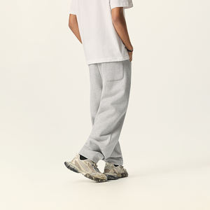 <span class=keywords><strong>West</strong></span> <span class=keywords><strong>Coast</strong></span> Style Hiver Polaire Garder Au Chaud Plaine Surdimensionné Jambe Large En Plein Air Streetwear Sport Pantalon Droit pour Hommes - Product Image 3