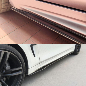 Jupes latérales en fibre de carbone MP Style F32 <span class=keywords><strong>420i</strong></span> F36 430i, tissage sergé 3k, avec ruban adhésif 3M et installation par vis pour Série 4 2014-2019 - Product Image 5