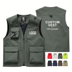 Nuevo Chaleco Cargo para Hombre, Informal, Ligero, para Pesca, Trabajo, Safari, Viajes, Fotografía, con Múltiples Bolsillos - Product Image 4