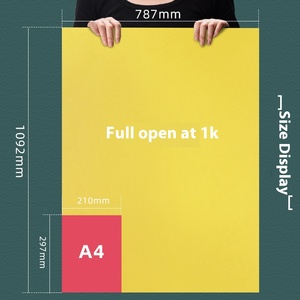 230g giấy Kraft cứng đầy đủ các tông màu Mở kích thước lớn molandi đen trắng Vòng nền trẻ em giấy carbonless - Product Image 6