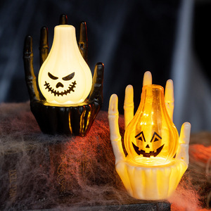 Lampe de nuit LED en forme de main fantôme style américain pour Halloween, cadeau, lampe citrouille, ornement, jouet décoratif suspendu pour créer une ambiance - Product Image 2