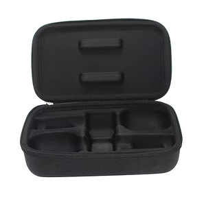 Étui de rangement ODM noir antichoc et résistant à l'usure en EVA avec fermeture éclair et inserts en toile pour appareils électroniques, idéal pour les voyages - Product Image 1