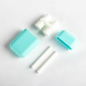 Botella de plástico con doble orificio para cánula nasal, envase vacío para cosméticos con acabado esmerilado y doble puerto - Product Image 2