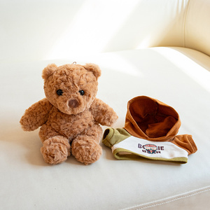 Orsetto di peluche casual da 14 cm, vestibile e sfogliabile, vendita calda, regali di Natale, direttamente dalla fabbrica, all'ingrosso - Product Image 4
