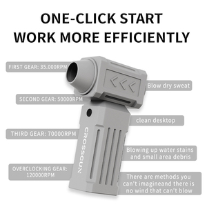 CROSSGUN BS450FD1-SE DIY 휴대용 충전식 무선 전기 에어 더스터 블로워 미니 제트 팬 (자동차/재봉틀용) - Product Image 2