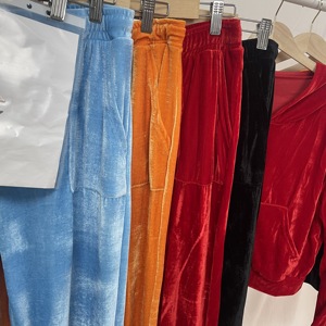 Nouveautés 2024 XS – Ensemble de survêtement en <span class=keywords><strong>velours</strong></span> pour <span class=keywords><strong>femme</strong></span> : pantalon de survêtement et sweat à capuche en <span class=keywords><strong>velours</strong></span>, ensemble deux pièces en <span class=keywords><strong>velours</strong></span> pour <span class=keywords><strong>femme</strong></span> - Product Image 5