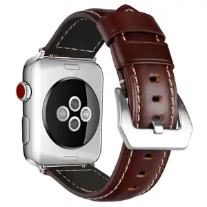 Bracelet en cuir élégant pour apple watch 7, design de mode, 45mm 44mm, bande de montre de luxe