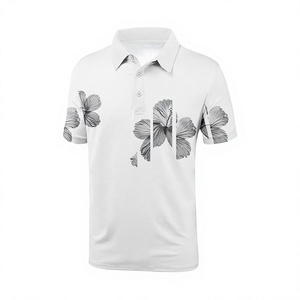 Custom High Quality <b>Summer</b> Men Short Sleeve Polo <b>Shirt</b> Lapel Button Design Heat Transfer Printed Quick Dry Polyester Golf <b>Shirt</b> - Product Image 4