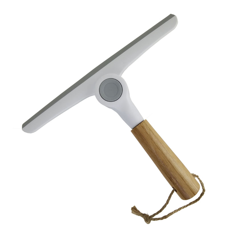 Заводской экологически чистый складной скребок с бамбуковой ручкой, скребок для окон, очиститель окон, Очистка Стекла