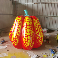 Accessoires de citrouille d'Halloween en fibre de verre artificielle 80/200 cm pour parcs d'attractions - Vente en gros usine, résistants à l'eau et aux UV