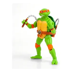Pour Teenage Mutant Ninja Turtles Michelangelo Modèle Jouet Sujets Loyaux Anime Accessoire ABS Matériel Conception de Caractère par ODM - Product Image 1