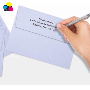 <span class=keywords><strong>Enveloppe</strong></span> cadeau écologique A7 couleur violet clair, papier pour invitations de courrier direct de 80 lb pour annonces de mariage - Product Image 5