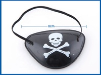 Accessoires de pirate, chapeau de fête amusant pour déguisement caribéen avec cache-œil