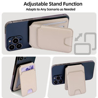 Portefeuille magnétique universel pour téléphone, porte-cartes pour iPhone Samsung, en cuir PU, avec béquille, multifonction, détachable, vente en gros personnalisée