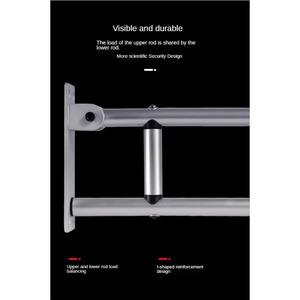 Toilet Safety Rail for Elderly Seniors Adjustable Frame Hand Disabledgrab Wall Bathe Best Height Installation with Easy Arm - Product Image 4