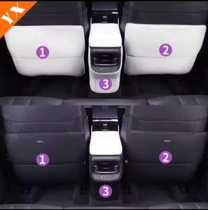 แผ่นรองหลังเบาะรถยนต์ป้องกันการเตะสำหรับรถยนต์ Dongfeng Aeolus <span class=keywords><strong>Mage</strong></span> EV Hao Han SUV - Product Image 4