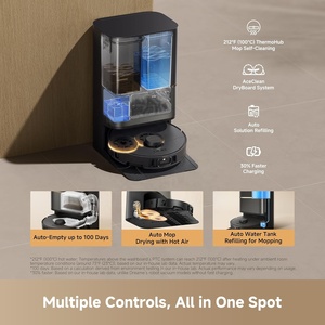DREAME L60 Pro Ultra Aspirateur robot et serpillière de qualité hôtelière, vidage automatique, aspiration 35000Pa, serpillière à eau chaude, évitement intelligent des obstacles, contrôle par application - Product Image 6