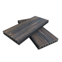 Planches de terrasse en WPC légères et creuses, économiques pour jardin