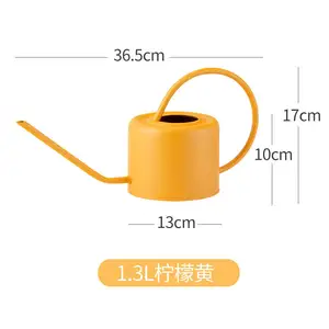 1.3L beyaz paslanmaz çelik kapalı İskandinav bahçe uzun boyun küçük metal çiçek sulama kabı toplu