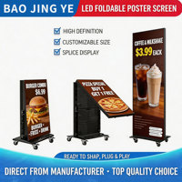 Écran publicitaire LED intelligent pliable et mobile P2.5/P2.0, portable, pour intérieur/extérieur, HDR10+, étanche IP65