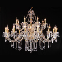 Lustre en cristal de luxe, style européen, moderne, pour salon, salle à manger, hôtel, hall, lampes décoratives élégantes