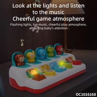 Animaux de dessin animé enfant en bas âge éducation cognitive jouet apprentissage main oeil interactif jouets rebondissants avec lumière et musique pour les enfants