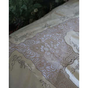 Soft Cotton Linen <b>Bedspread</b> with Cant Lace Microfiber Quilted <b>Coverlet</b> for Home Hotel Use Available in Single Queen King Sizes - Product Image 5