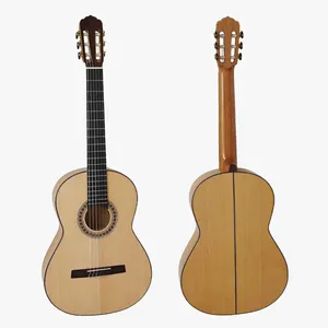 Aiersi merek Luthier buatan level utama gitar klasik flamenco Solid semua dengan bagian atas cemara dan cypress sisi belakang