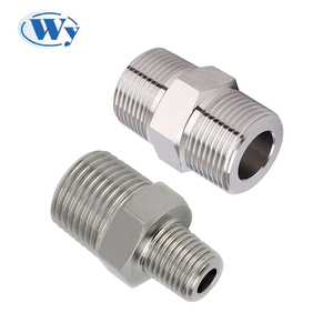 Ống nước vật liệu kết nối đường ống và phụ kiện Hex núm vú Adapter nam NPT thép không gỉ 304 ren Phụ Kiện đường ống - Product Image 1