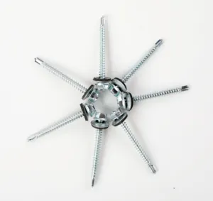 Brida hexagonal cabeza de tornillo Roofing tornillos con ronda de sellado de caucho EPDM lavadora