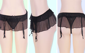 Ensemble de lingerie sexy pour femmes, mini-jupe en dentelle, jarretière, 4 tailles, emballage en boîte, stocks importants - Product Image 5