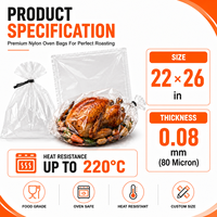 Sac de cuisson pour pain turc personnalisé, qualité alimentaire, 100% nylon, sans BPA, résistant à la chaleur, écologique, usage commercial