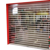 Polycarbonate Roller Shutter Shutter Roller Doors Commercial Shop Transparent Polycarbonate Sheet Rolling Up Door Automatic Aluminum Clear Roller Shutter Doors