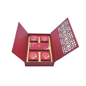 Boîte cadeau de thé personnalisée Dashi avec sac en papier, logo estampé à chaud en or, emballage haut de gamme pour souvenirs de festival - Product Image 4