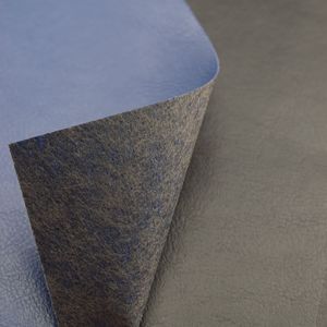 Cuero sintético de PVC ecológico con reverso no tejido para material de tapicería de sofás - Product Image 4