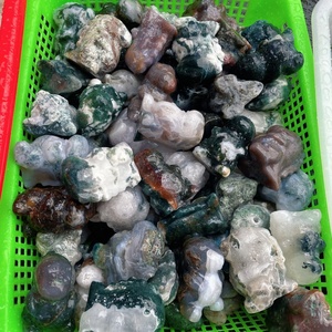 Wholesale Natural <strong>Moss</strong> Agate Dinosaur Carving Crystal Quartz Dinosaur Craft <strong>for</strong> Decoration - Product Image 3