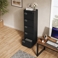 Archivador Metálico Khizana Personalizado, Gabinete de Almacenamiento de Acero con 3 Cajones y Cerradura para Oficina y Hogar