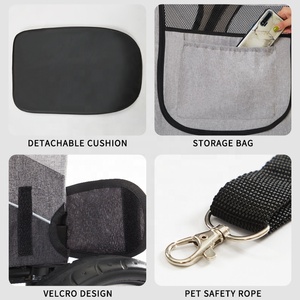 Fabrika doğrudan açık 4 tekerlekler ekstra büyük taşıyıcı köpek büyük köpek için market arabası ayarlanabilir kavrama evcil hayvan arabası - Product Image 5