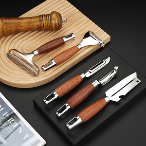 للبيع بالجملة سكين حلاقة وتقشير فواكه خضروات بمقبض سميك ، تفاح من الفولاذ المقاوم للصدأ للمطبخ - Product Image 3