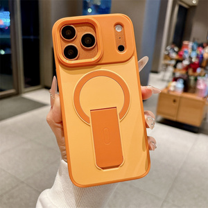เคสโทรศัพท์แบบพับได้แม่เหล็กด้านในแบบดั้งเดิมสำหรับ iPhone 17 16 15 14 Pro Max พร้อมขาตั้งแบบฝ้า ผิวสัมผัสเนื้อผ้าลินิน ฝาหลังแบบด้าน - Product Image 4