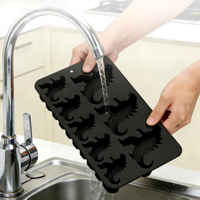 Moule en silicone 2 pièces en forme de petit monstre, écologique et résistant à la chaleur, pour pâtisserie créative, glaçons ou chocolat