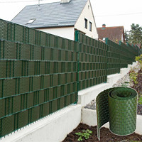 Bande de protection visuelle en polyrotin résistante aux UV, bande de clôture pour la protection de la vie privée, 19 cm x 2,55 m, bande de clôture en PVC
